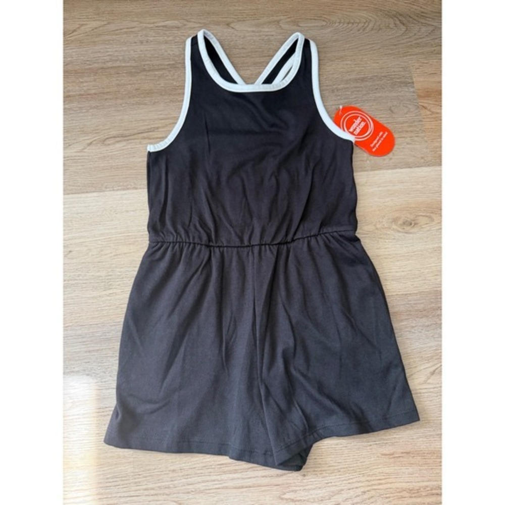 Girl romper small 6/7 with cross back